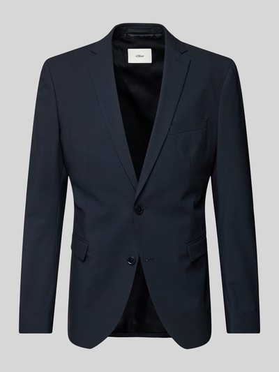 Peek & Cloppenburg S.Oliver BLACK LABELSakko Mit Brustleistentasche Modell 'Pure Flex' In Marine