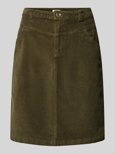 Peek & Cloppenburg S.Oliver RED LABELKnielanger Cordrock Mit Eingrifftaschen In Khaki