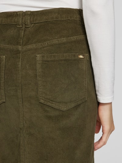 Peek & Cloppenburg S.Oliver RED LABELKnielanger Cordrock Mit Eingrifftaschen In Khaki