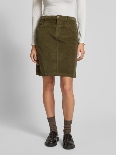 Peek & Cloppenburg S.Oliver RED LABELKnielanger Cordrock Mit Eingrifftaschen In Khaki