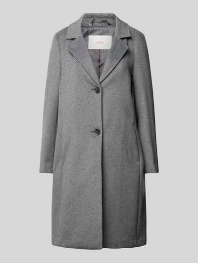 Peek & Cloppenburg S.Oliver RED LABELMantel Mir Reverskragen In Dunkelgrau Melange