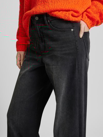 Peek & Cloppenburg S.Oliver RED LABELRegular Fit High Rise Jeans Mit Weitem Bein Modell 'SURI' In Black