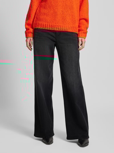 Peek & Cloppenburg S.Oliver RED LABELRegular Fit High Rise Jeans Mit Weitem Bein Modell 'SURI' In Black