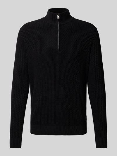 Peek & Cloppenburg S.Oliver RED LABELRegular Fit Troyer Aus Reiner Baumwolle Mit Strukturmuster In Black