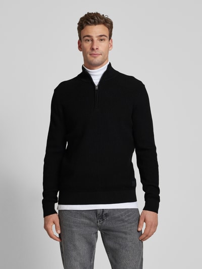 Peek & Cloppenburg S.Oliver RED LABELRegular Fit Troyer Aus Reiner Baumwolle Mit Strukturmuster In Black