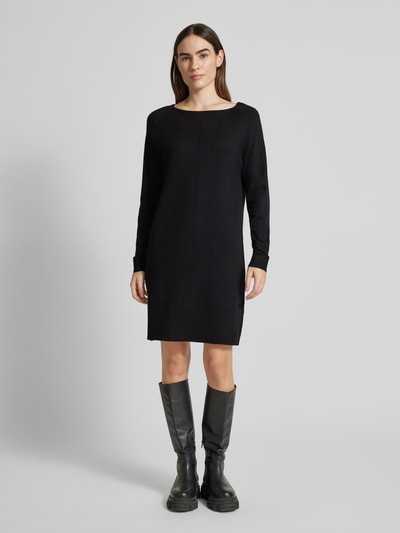 Peek & Cloppenburg s.Oliver RED LABELRelaxed Fit Feinstrickkleid mit U-Boot-Ausschnitt in black