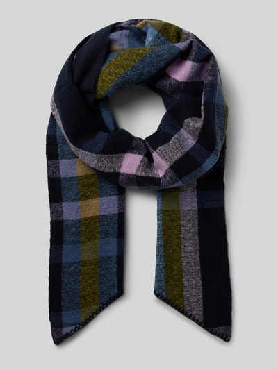 Peek & Cloppenburg s.Oliver RED LABELSchal aus Viskose-Mix mit Karomuster in dunkelblau