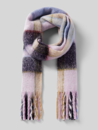 Peek & Cloppenburg S.Oliver RED LABELSchal Mit Kordel-Fransen Und Karomuster In Flieder