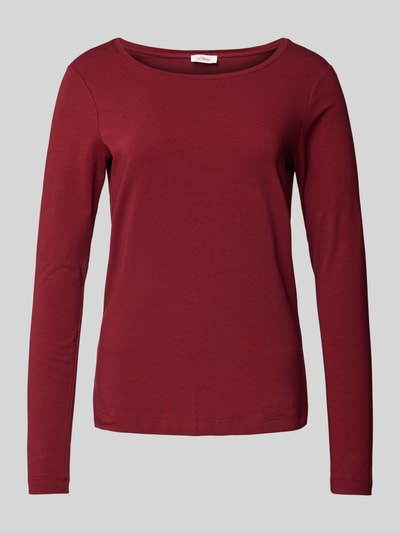 Peek & Cloppenburg S.Oliver RED LABELSlim Fit Langarmshirt Aus Elastischem Baumwoll-Mix In Rot