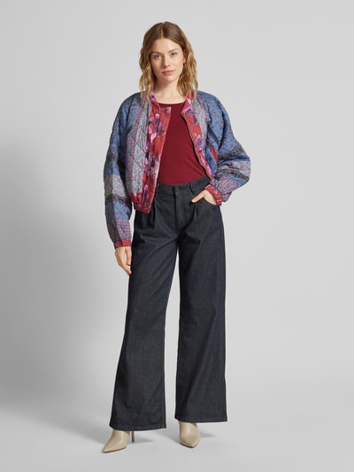 Peek & Cloppenburg s.Oliver RED LABELSlim Fit Langarmshirt aus elastischem Baumwoll-Mix in rot