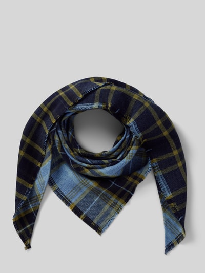 Peek & Cloppenburg s.Oliver RED LABELTuch aus Viskose-Mix mit Karomuster in dunkelblau