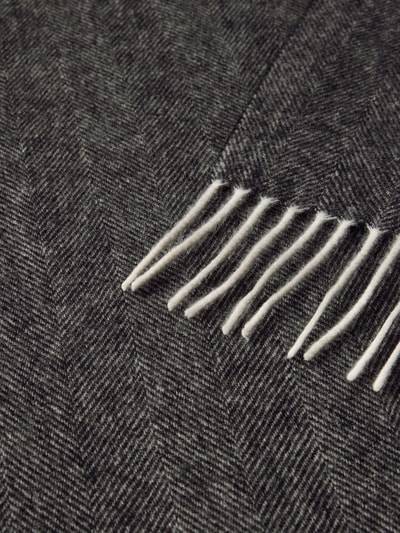 Peek & Cloppenburg SALMONESchal Aus Kaschmir Mit Fischgrat-Dessin In Black