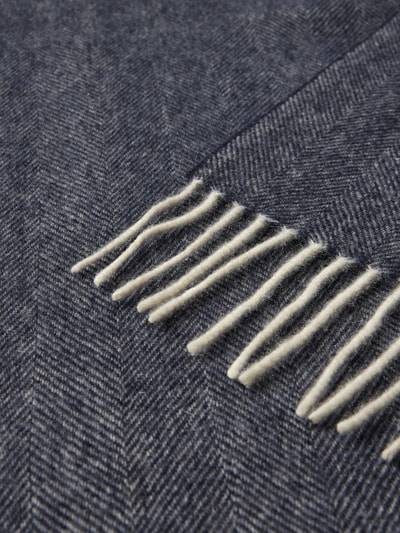 Peek & Cloppenburg SALMONESchal Aus Kaschmir Mit Fischgrat-Dessin In Marine