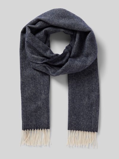 Peek & Cloppenburg SALMONESchal aus Kaschmir mit Fischgrat-Dessin in marine