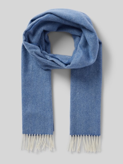 Peek & Cloppenburg SALMONESchal aus Kaschmir mit Fischgrat-Dessin in royal