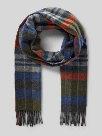 Peek & Cloppenburg SALMONESchal mit Fransen in blau melange