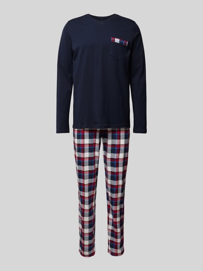 Peek & Cloppenburg SchiesserPyjama mit Teilungsnähten in marine
