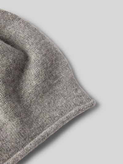 Peek & Cloppenburg SeebergerBeanie Aus Reinem Kaschmir Mit Label-Detail In Mittelgrau