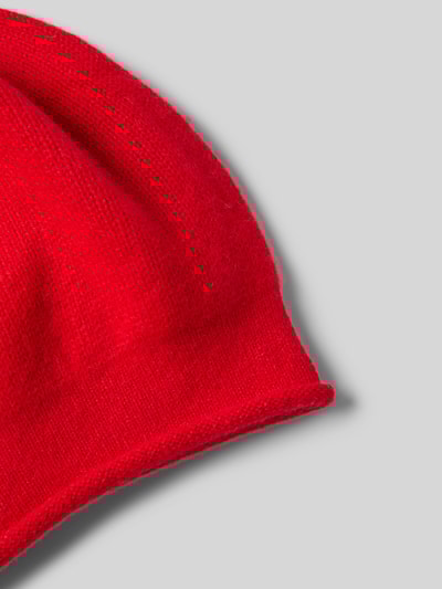 Peek & Cloppenburg SeebergerBeanie Aus Reinem Kaschmir Mit Label-Detail In Rot