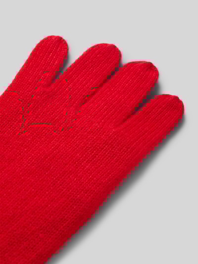 Peek & Cloppenburg SeebergerKaschmirhandschuhe Mit Rippenbündchen In Rot