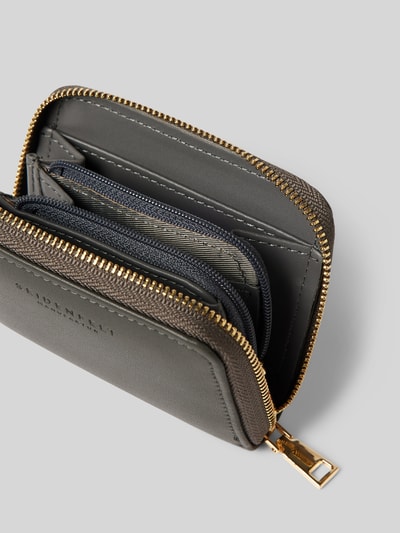 Peek & Cloppenburg SeidenfeltPortemonnaie Mit Rundum-Reißverschluss In Graphit