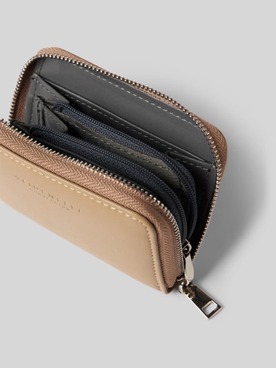 Peek & Cloppenburg SeidenfeltPortemonnaie Mit Rundum-Reißverschluss In Beige