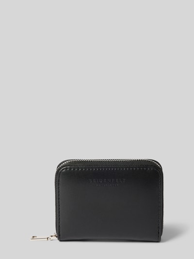 Peek & Cloppenburg SeidenfeltPortemonnaie mit Rundum-Reißverschluss in black