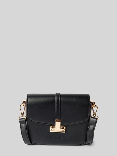 Peek & Cloppenburg SeidenfeltUmhängetasche mit Label-Prägung Modell 'GIORA' in black