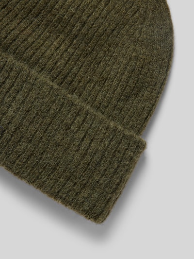 Peek & Cloppenburg Selected FemmeBeanie Mit Breiter Krempe Modell 'MALINE' In Oliv Melange