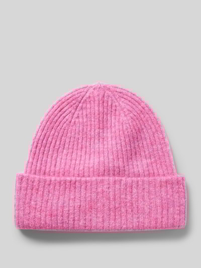 Peek & Cloppenburg Selected FemmeBeanie mit breiter Krempe Modell 'MALINE' in pink melange