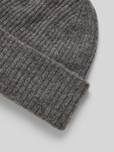 Peek & Cloppenburg Selected FemmeBeanie Mit Breiter Krempe Modell 'MALINE' In Dunkelgrau Melange