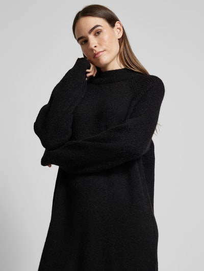 Peek & Cloppenburg Selected FemmeStrickkleid Mit Stehkragen Modell 'LULU' In Black