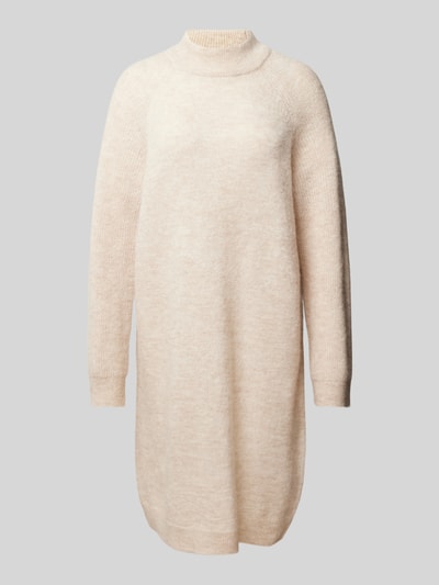Peek & Cloppenburg Selected FemmeStrickkleid Mit Stehkragen Modell 'LULU' In Beige Melange