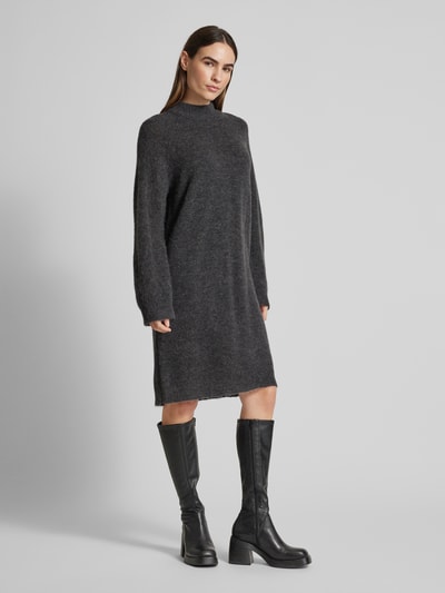 Peek & Cloppenburg Selected FemmeStrickkleid mit Stehkragen Modell 'LULU' in anthrazit