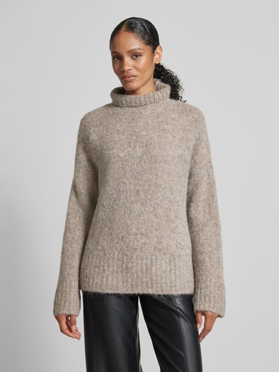 Peek & Cloppenburg Selected FemmeStrickpullover Mit Stehkragen Modell 'GABELLA' In Anthrazit Melange