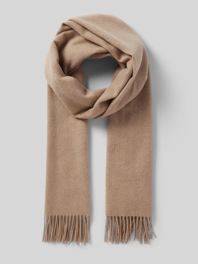 Peek & Cloppenburg Selected FemmeWollschal mit Fransen Modell 'TIME' in beige