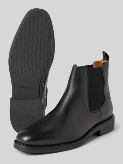 Peek & Cloppenburg SELECTED HOMMEChelsea Boots Mit Elastischen Einsätzen Modell 'JOSEPH' In Black