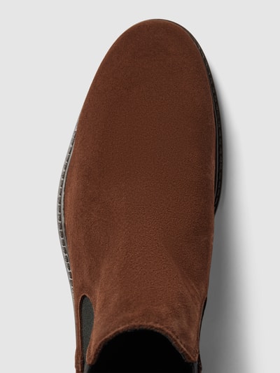 Peek & Cloppenburg SELECTED HOMMEChelsea Boots Mit Flachem Absatz Modell 'BLAKE' In Dunkelbraun