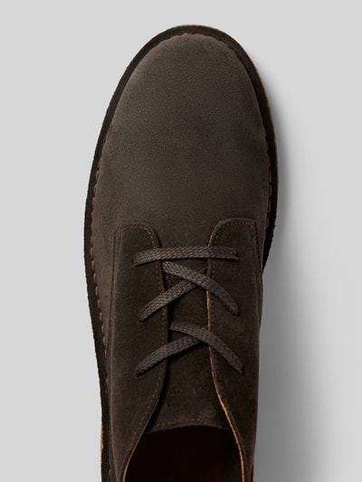 Peek & Cloppenburg SELECTED HOMMELederschnürschuhe Mit Ziernähten Modell 'RIGA' In Mittelbraun