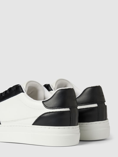 Peek & Cloppenburg SELECTED HOMMELedersneaker Im Unifarbenen Design Modell 'HARALD' In Black