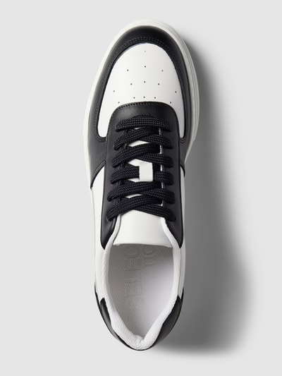 Peek & Cloppenburg SELECTED HOMMELedersneaker Im Unifarbenen Design Modell 'HARALD' In Black