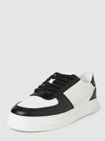 Peek & Cloppenburg SELECTED HOMMELedersneaker im unifarbenen Design Modell 'HARALD' in black