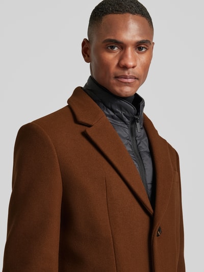 Peek & Cloppenburg SELECTED HOMMEMantel Mit Reverskragen In Cognac