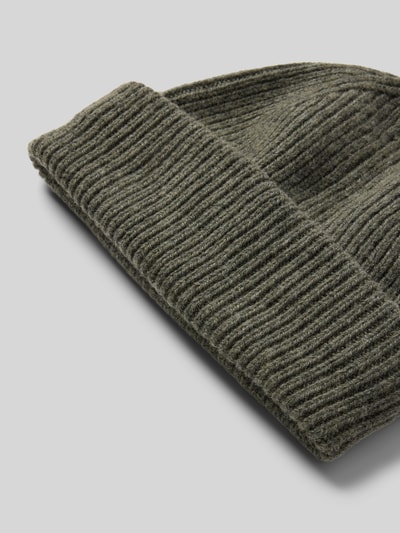 Peek & Cloppenburg SELECTED HOMMEMütze Aus Wolle Mit Strukturmuster Modell 'MASON' In Hellgrau Melange