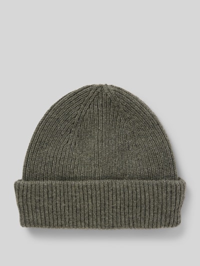 Peek & Cloppenburg SELECTED HOMMEMütze Aus Wolle Mit Strukturmuster Modell 'MASON' In Hellgrau Melange