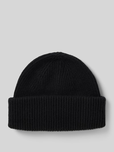 Peek & Cloppenburg SELECTED HOMMEMütze aus Wolle mit Strukturmuster Modell 'MASON' in black