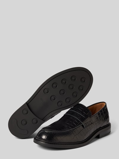 Peek & Cloppenburg SELECTED HOMMEPenny-Loafer Aus Echtem Leder Modell 'CARTER' In Black