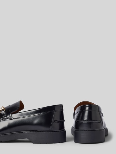 Peek & Cloppenburg SELECTED HOMMEPenny-Loafer Aus Leder Mit Applikation Modell 'HORSEBIT' In Black
