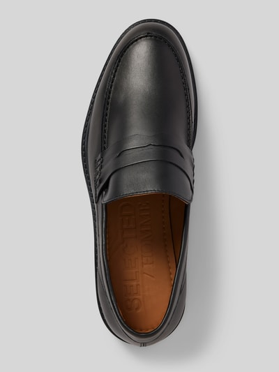 Peek & Cloppenburg SELECTED HOMMEPenny-Loafer Aus Leder Modell 'BLAKE' In Black