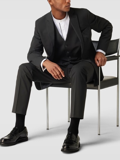 Peek & Cloppenburg SELECTED HOMMESlim Fit 2-Knopf-Sakko mit Pattentaschen in black